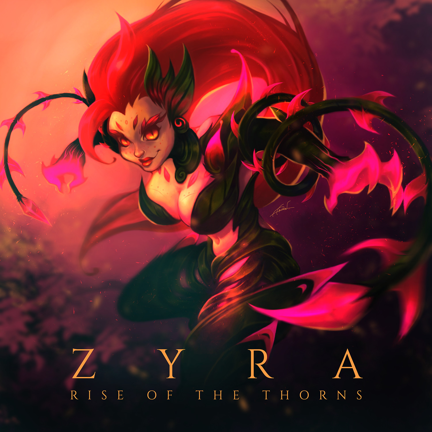 Arian Andritiana Fanart Of Zyra From League Of Legends
