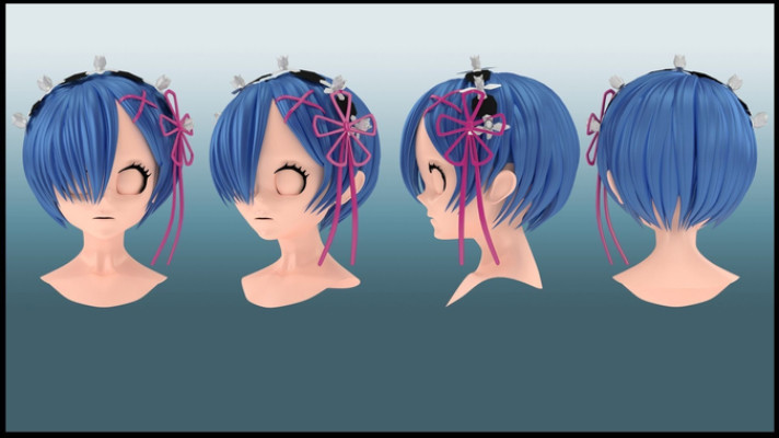 ArtStation - 3D hair styles for games