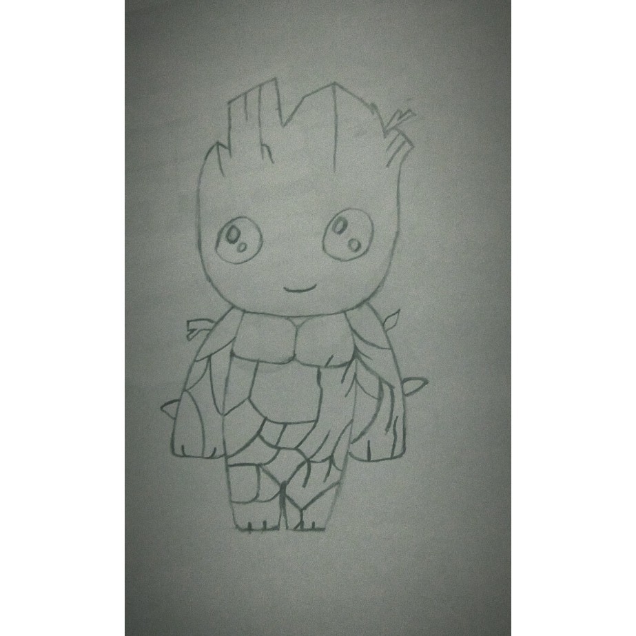 Artstation Baby Groot Kawaii Jeferson Araujo