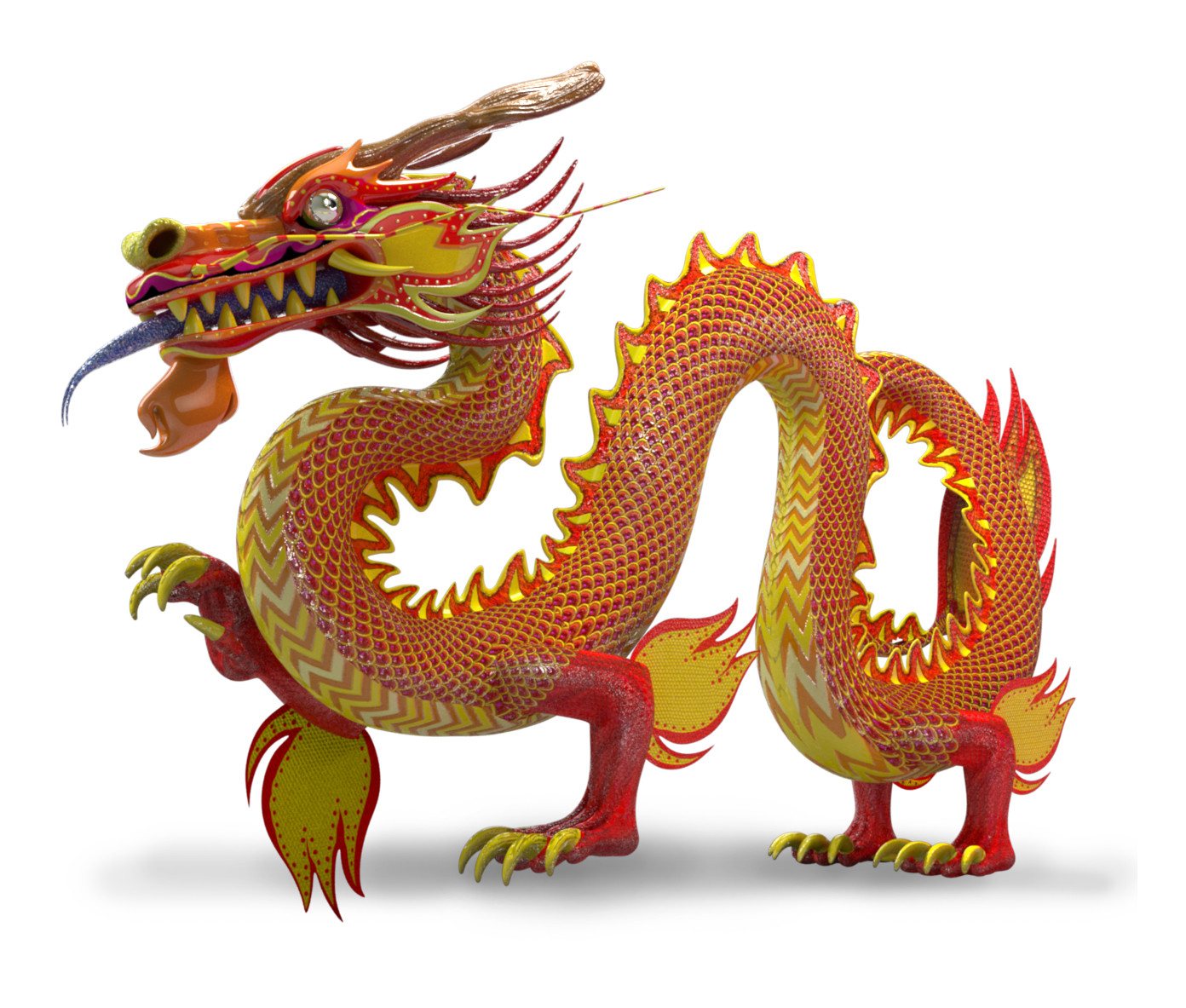 Год какого дракона по цвету. Китайский дракон сбоку. Лунг дракон Китай. DEAGOSTINI китайский дракон. Таймаий дракон сбоку.