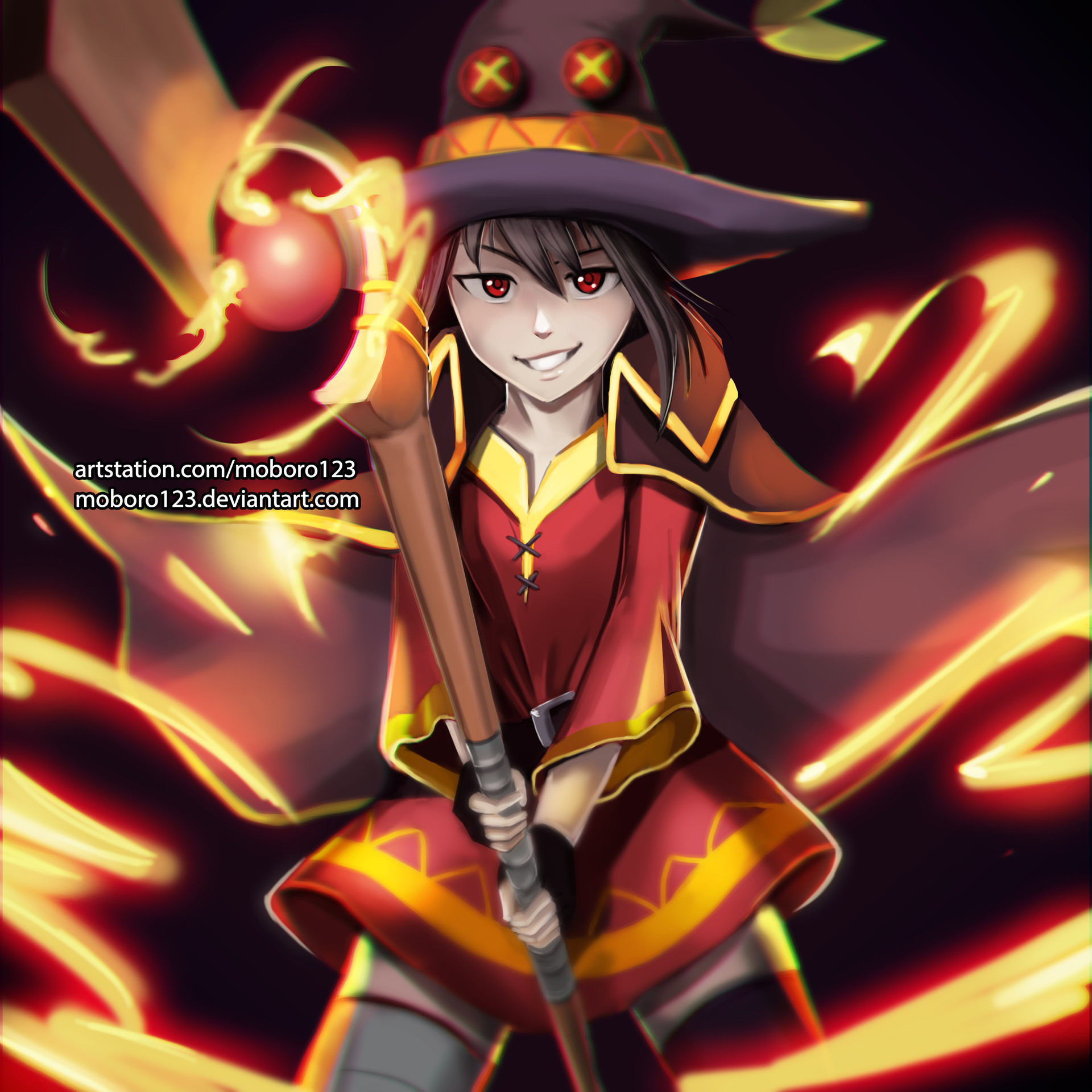 Artstation Konosuba Megumin Candy Birdie