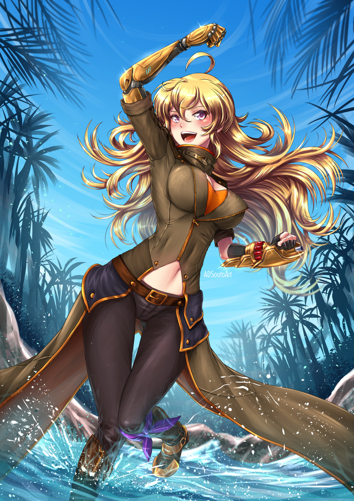 Artstation Summer Time Yang Xiao Long Alexander Souto