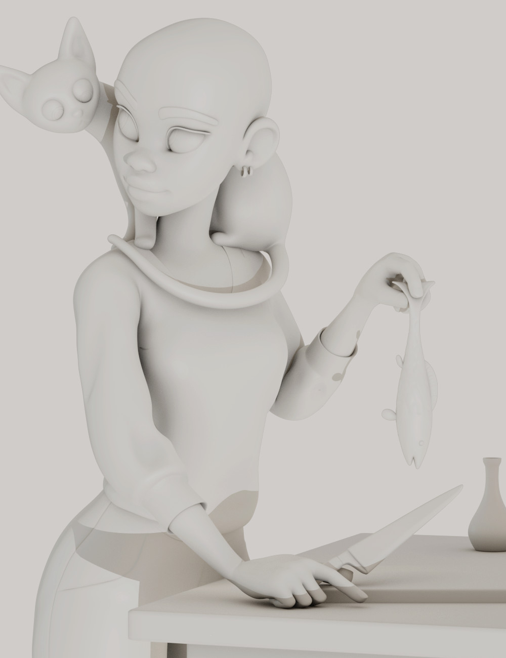 Clay render
