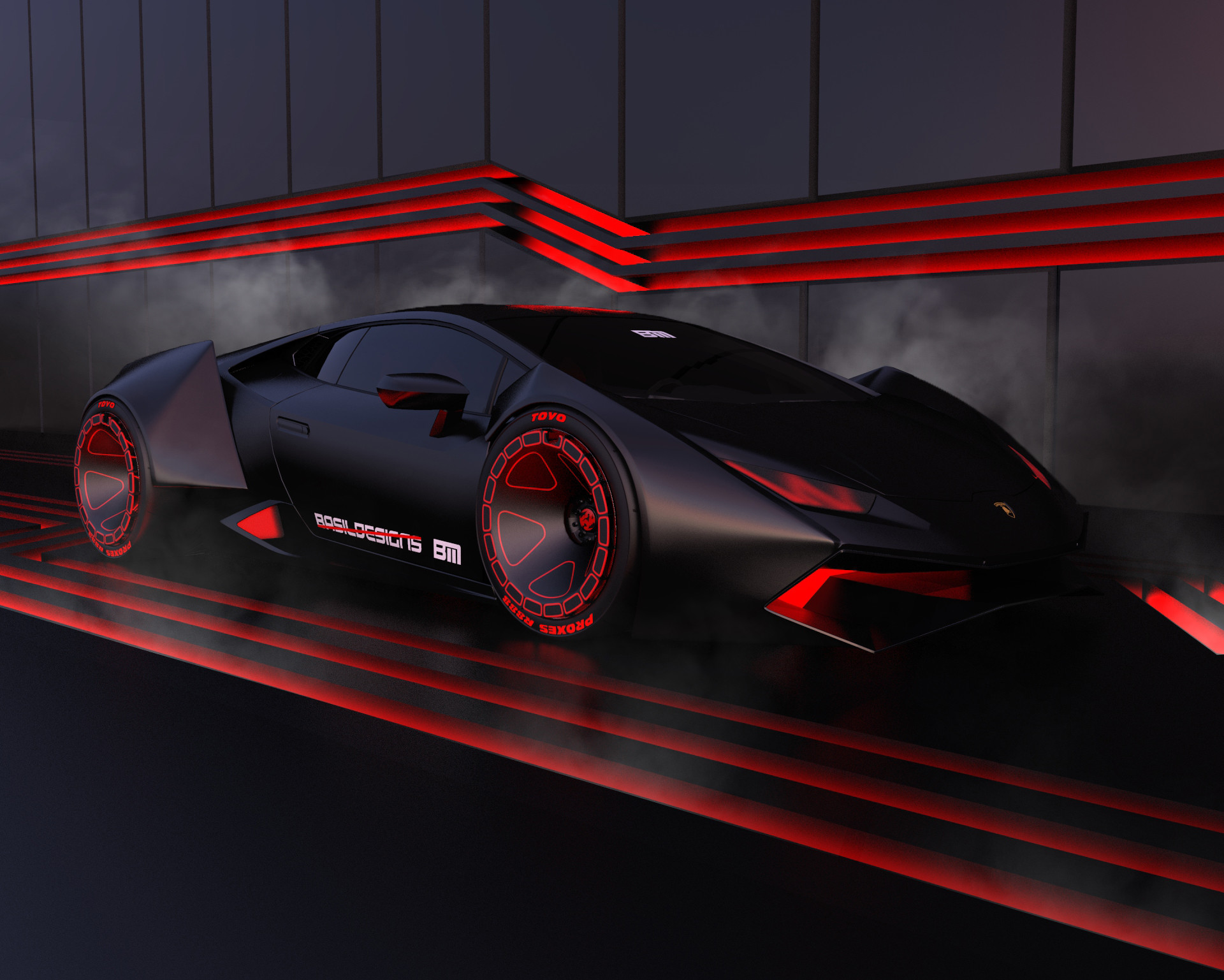 ArtStation - Cyberpunk Lamborghini Huracan