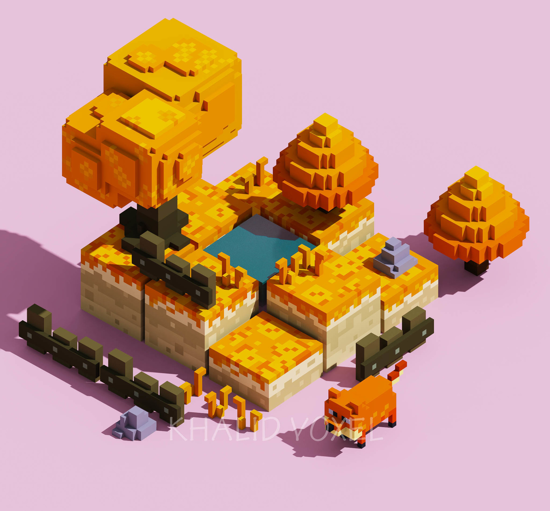 ArtStation - Autumn sample game asset