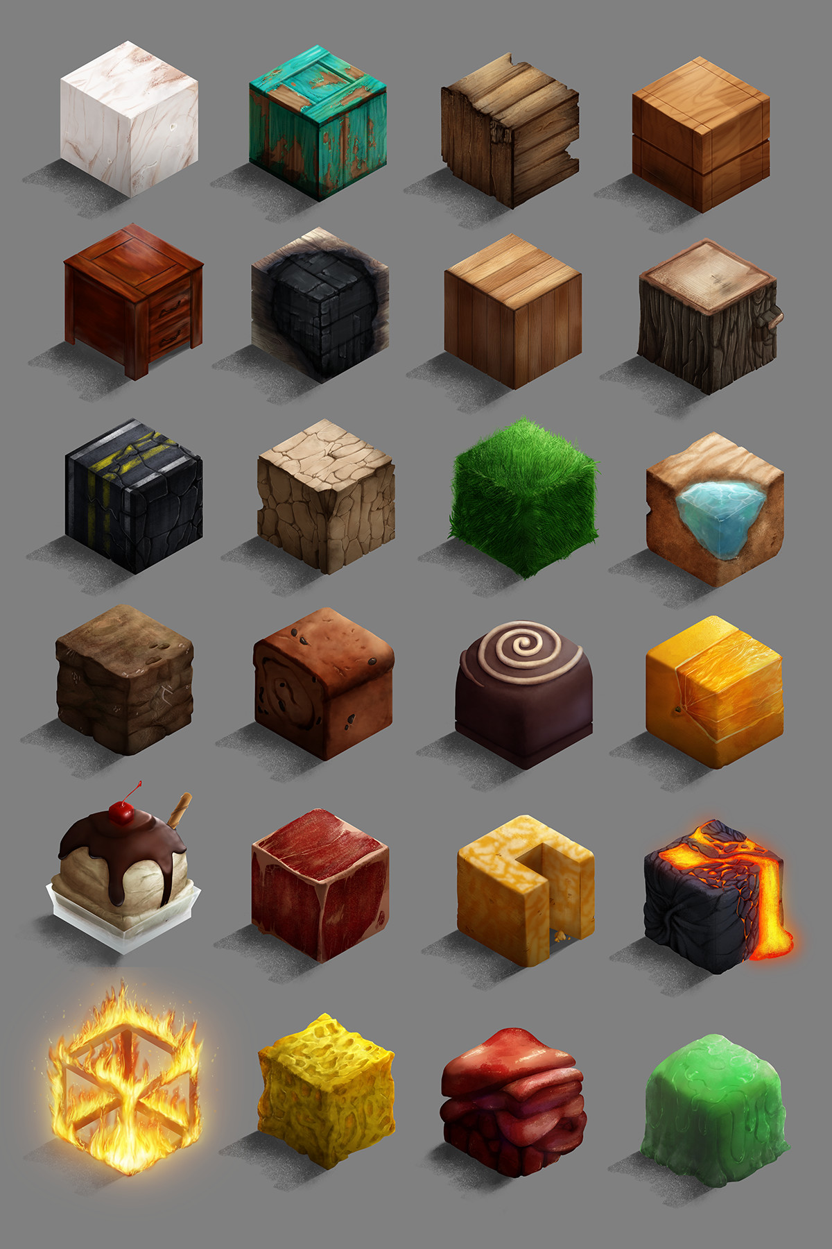 Artstation Texture Cubes Snbkt Shaie Nevilles