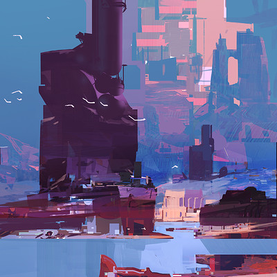 Sparth industry refinery flat small