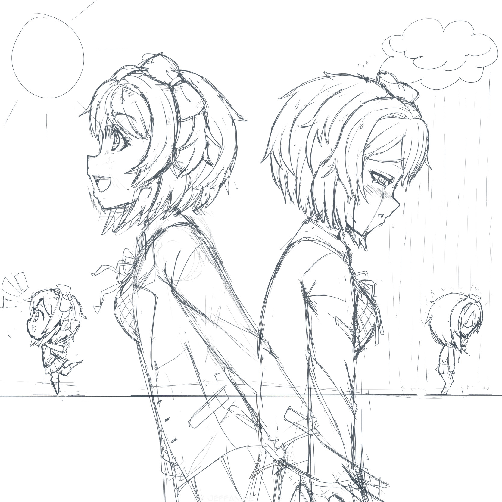 Jeffrey P Sayori Happy Thoughts And Rain Clouds Jeffrey P Sayori Happy Thoughts And Rain Clouds