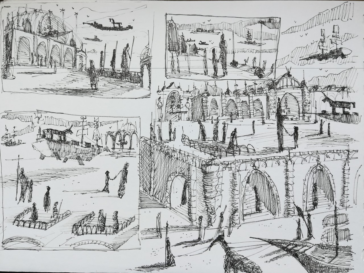 Thumbnail scribbles