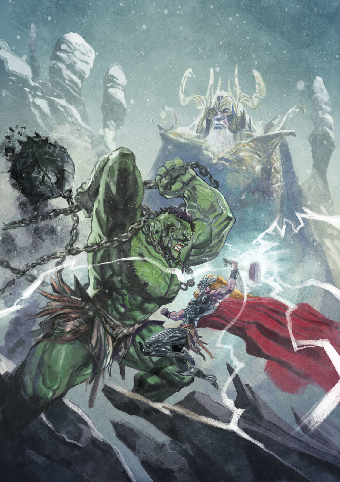 Fighting in Asgard (aka Thor vs Hulk)⠀