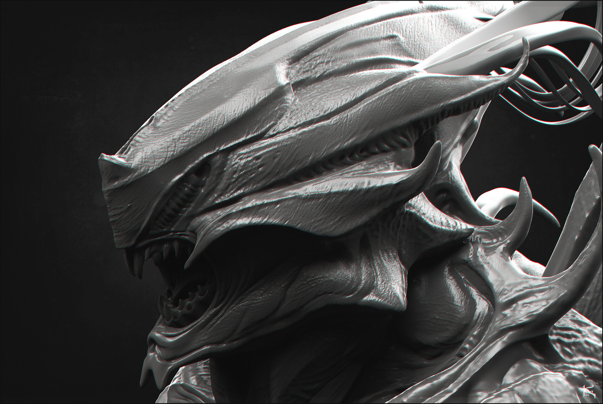 ArtStation - -Kaiju - Blue Paranoid-