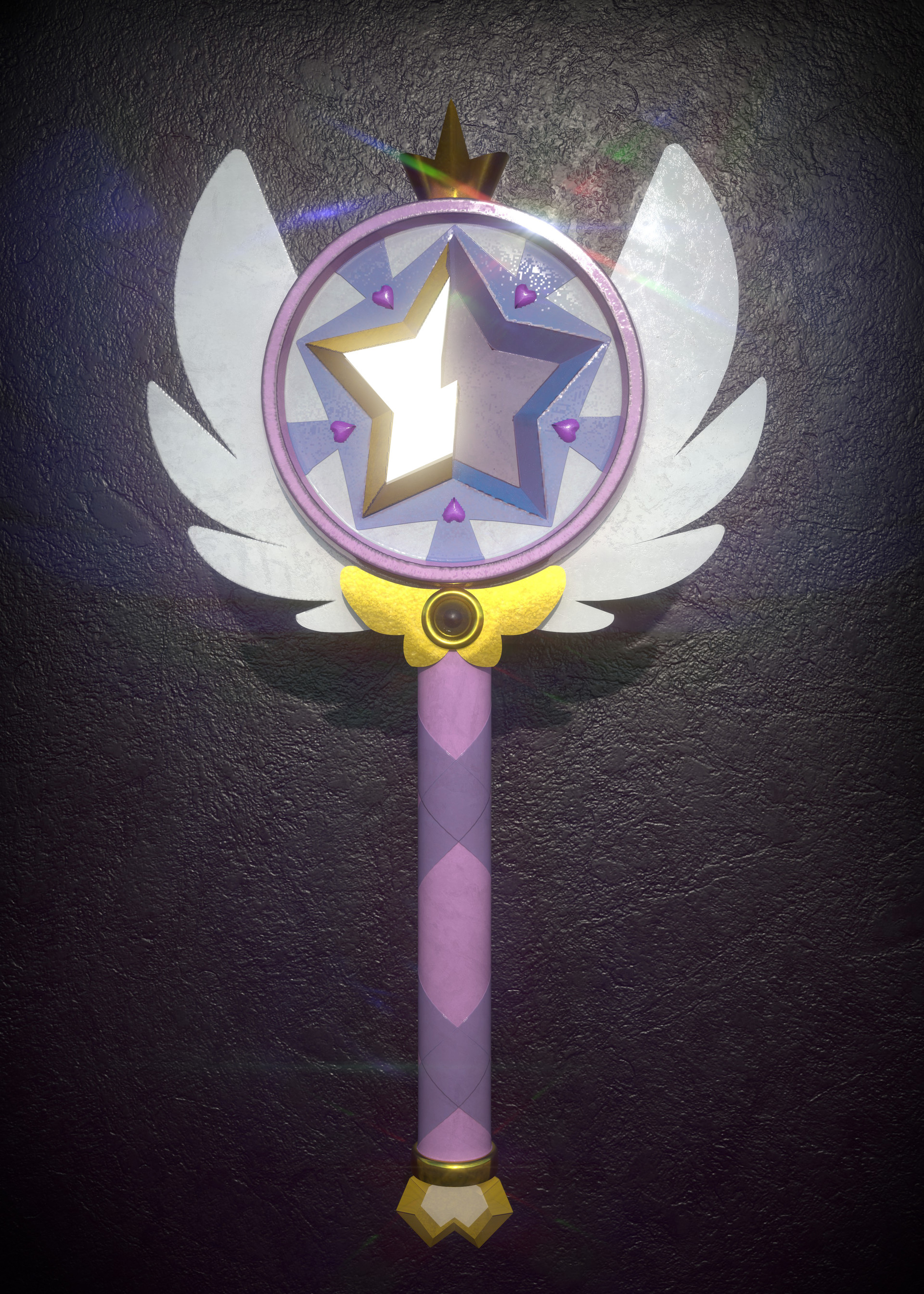 Star outlet butterfly wand