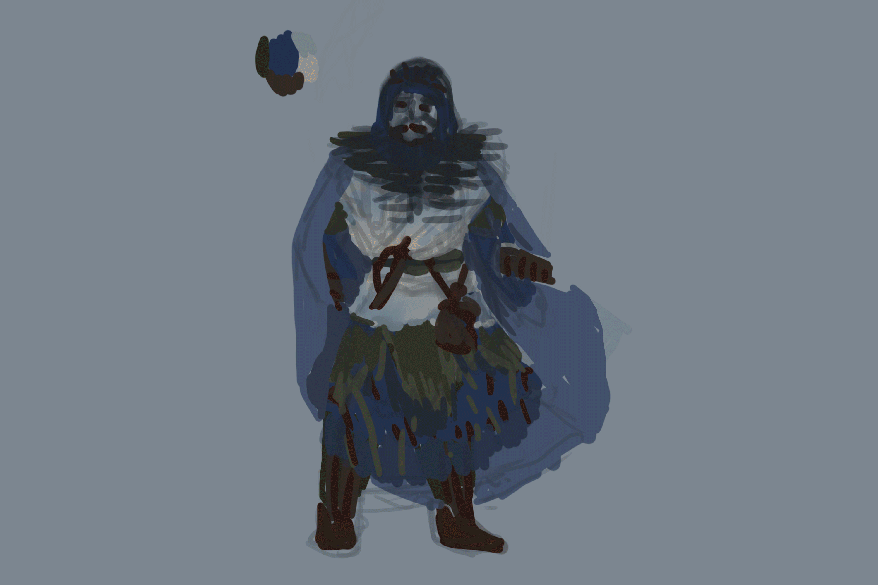 Artstation Northern Traveling Wizard Jackdaw Concept Art