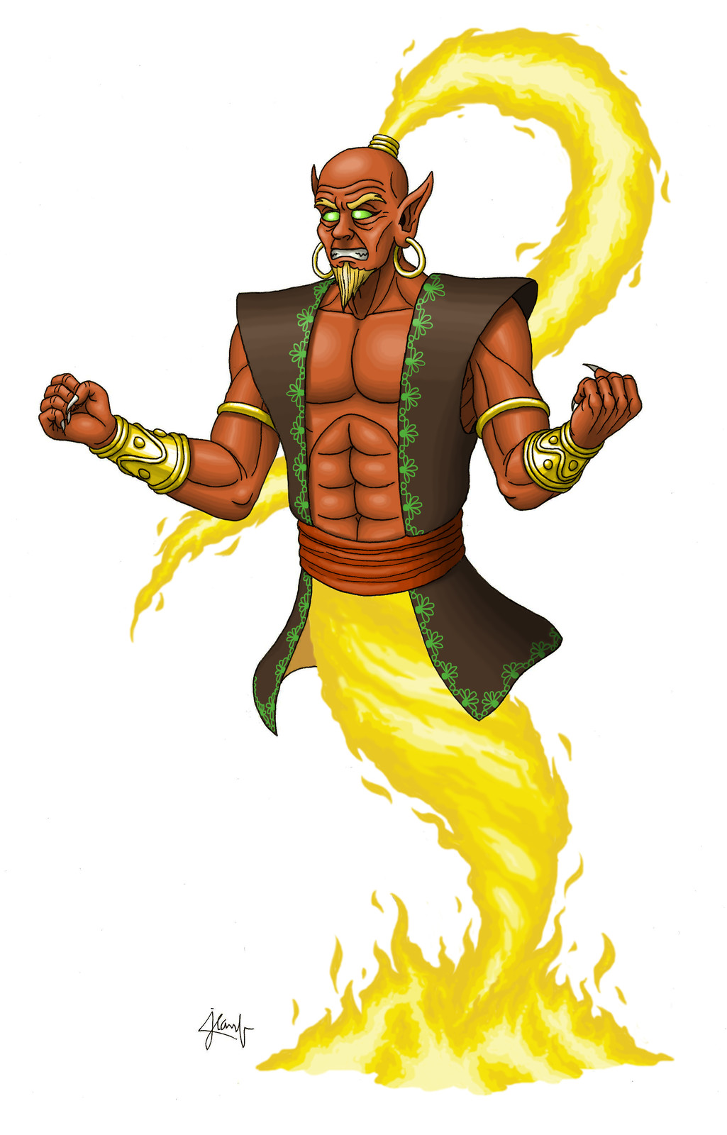 Here's my take on an Efreet (or Ifrit), the most powerful category of ...