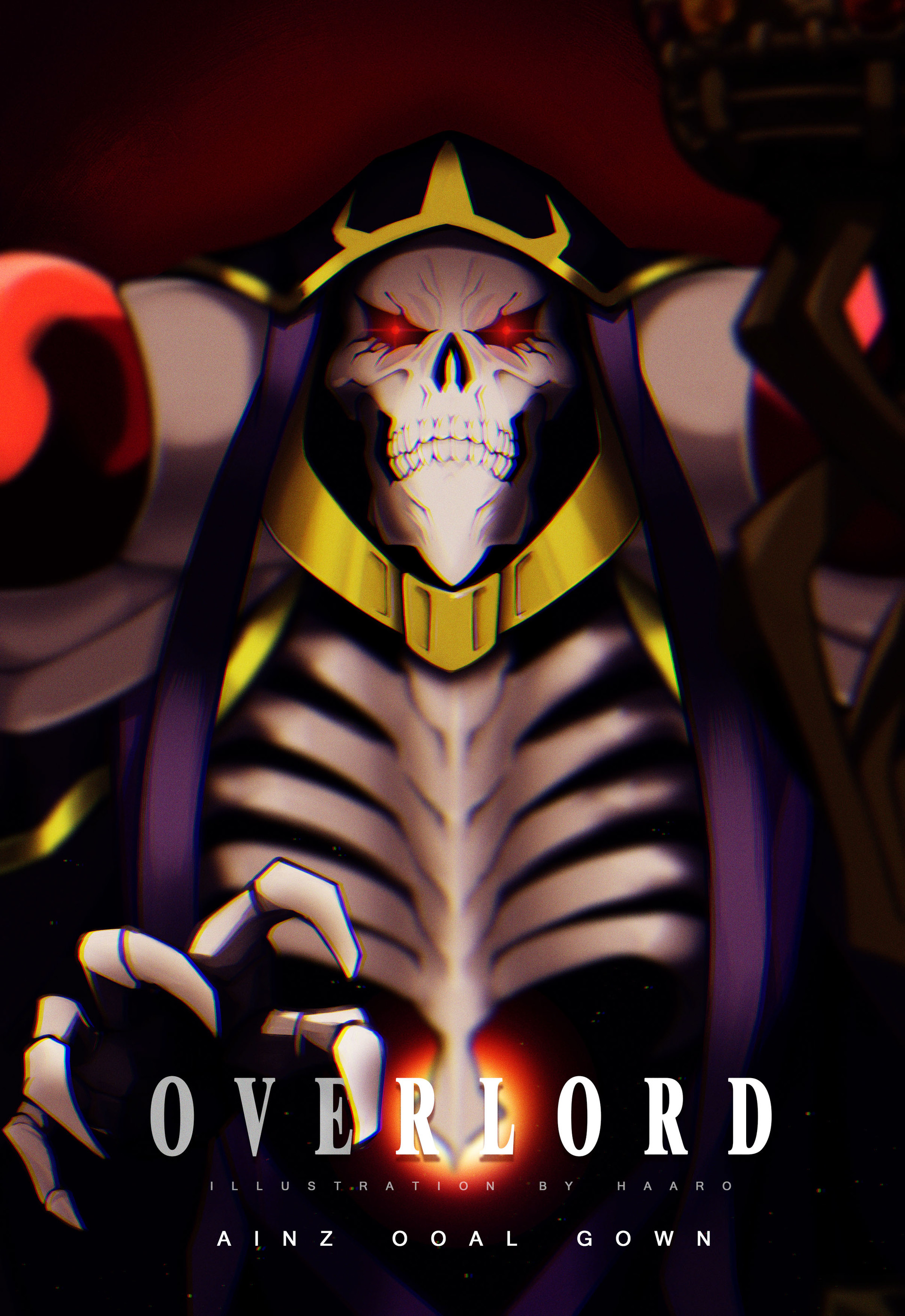 Artstation Ainz Ooal Gown Overlord Haaro Illustration Overlord, fanart, aura & mare. ainz ooal gown overlord haaro