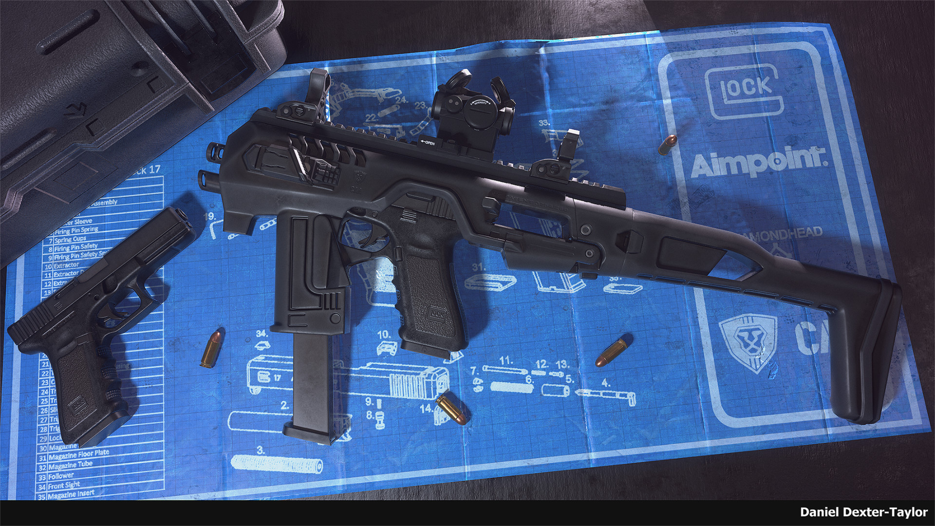 Artstation Glock Roni Conversion Kit Daniel Dexter Taylor