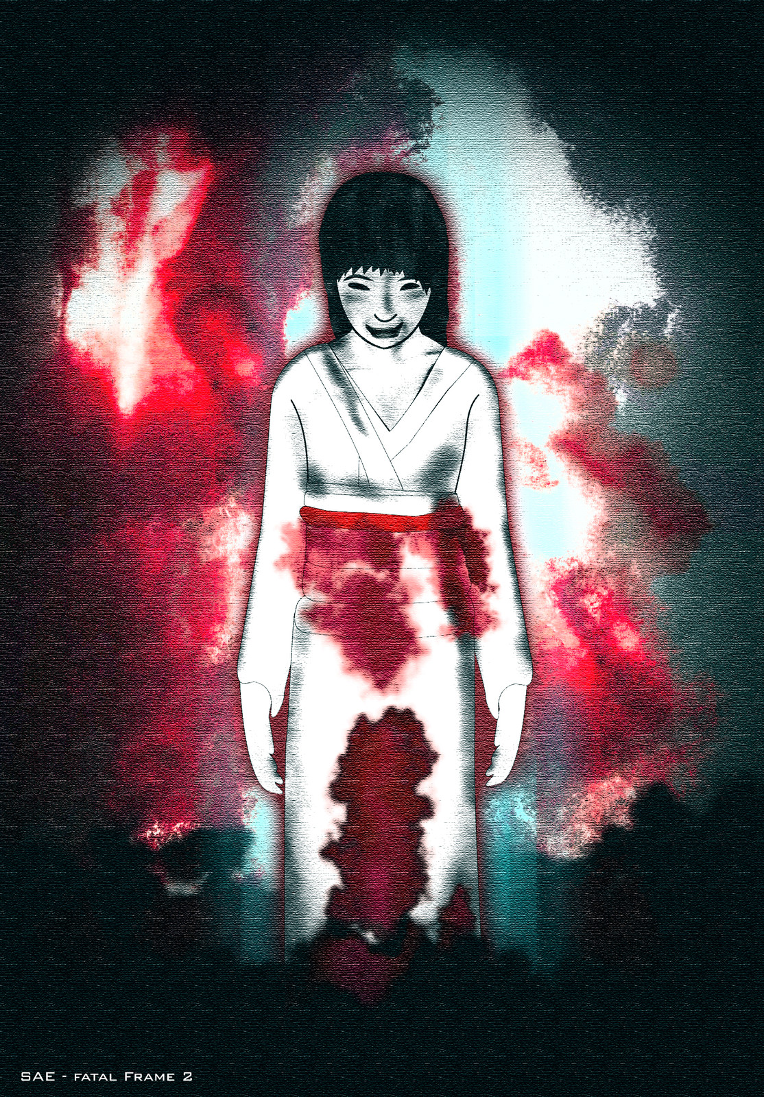 Fatal Frame 2 fan art - Sae