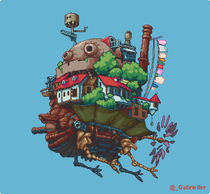 Artstation Ghibli Themed Arts Gabriel Fernandes