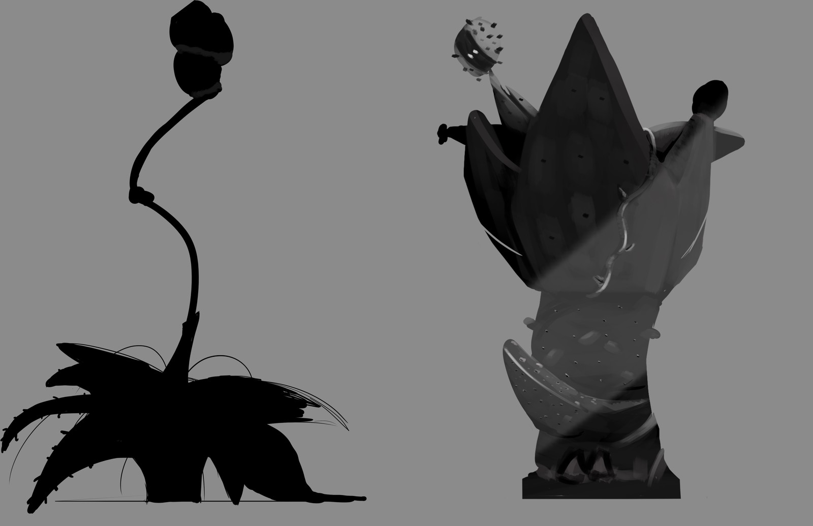 Visual development for cactus like plants