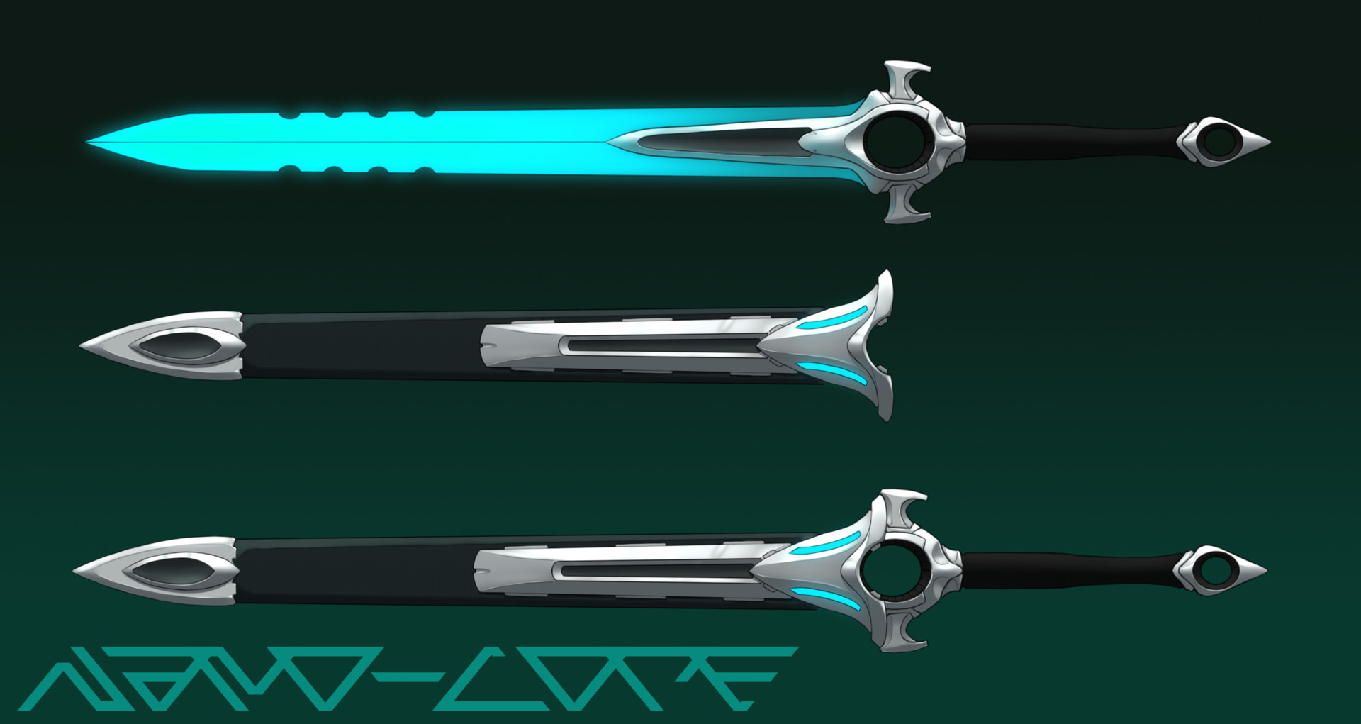 Artstation Scifi Swords Livius Rejman