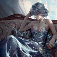 Artstation Guard Wlop wlop personal illustration collection ancient style art book by wlop (wang ling), ghostblade language: artstation guard wlop