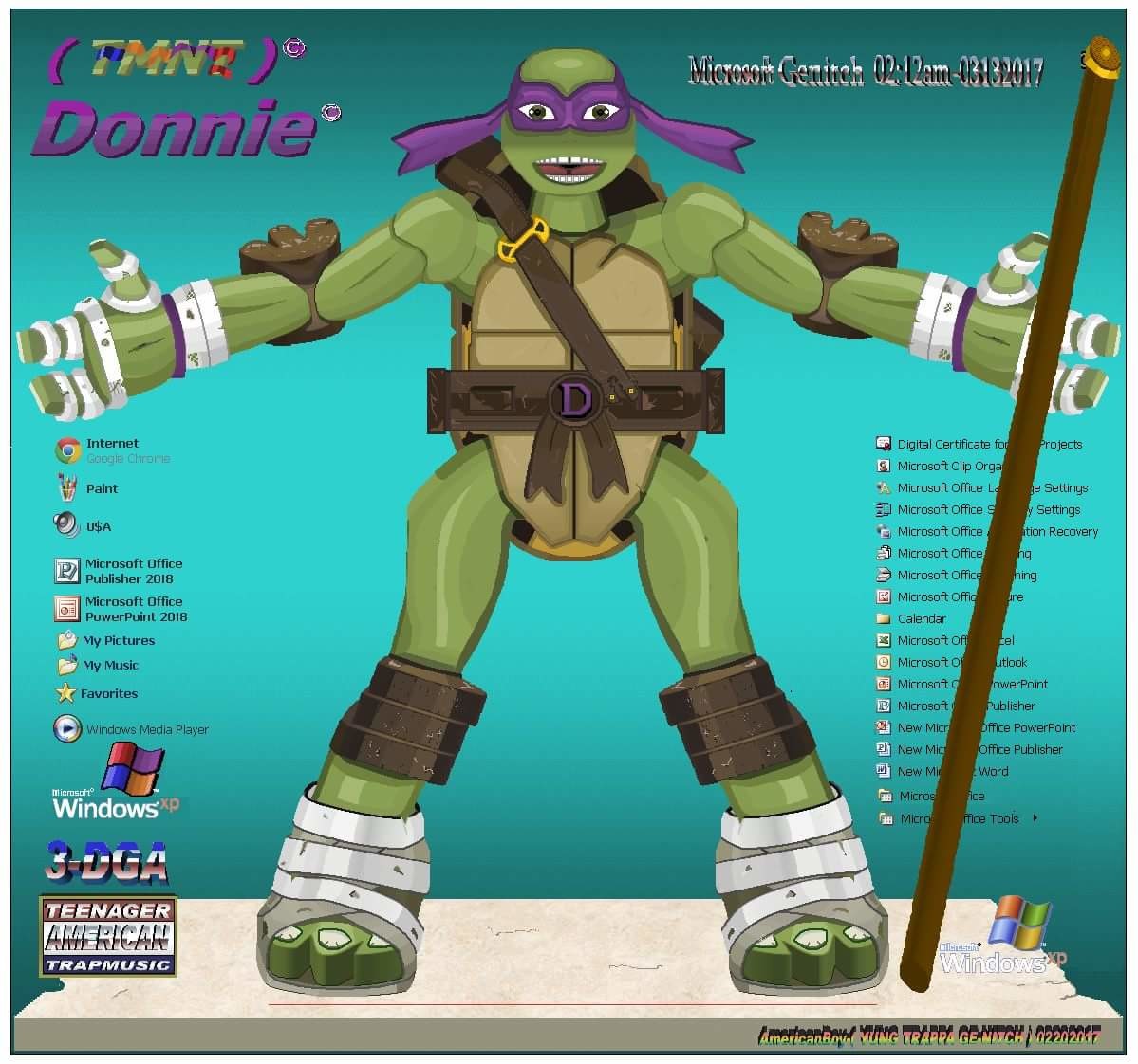 ArtStation - 3dga-( TMNT )-Donnie🐢