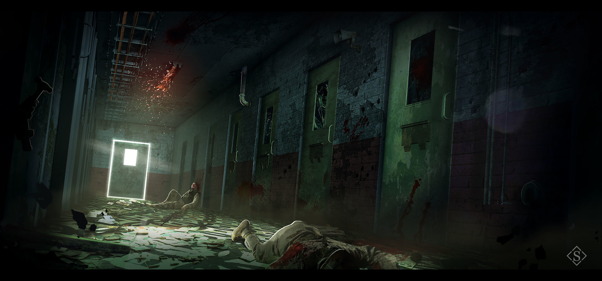 Artstation The Haunted Asylum Florian Salomez