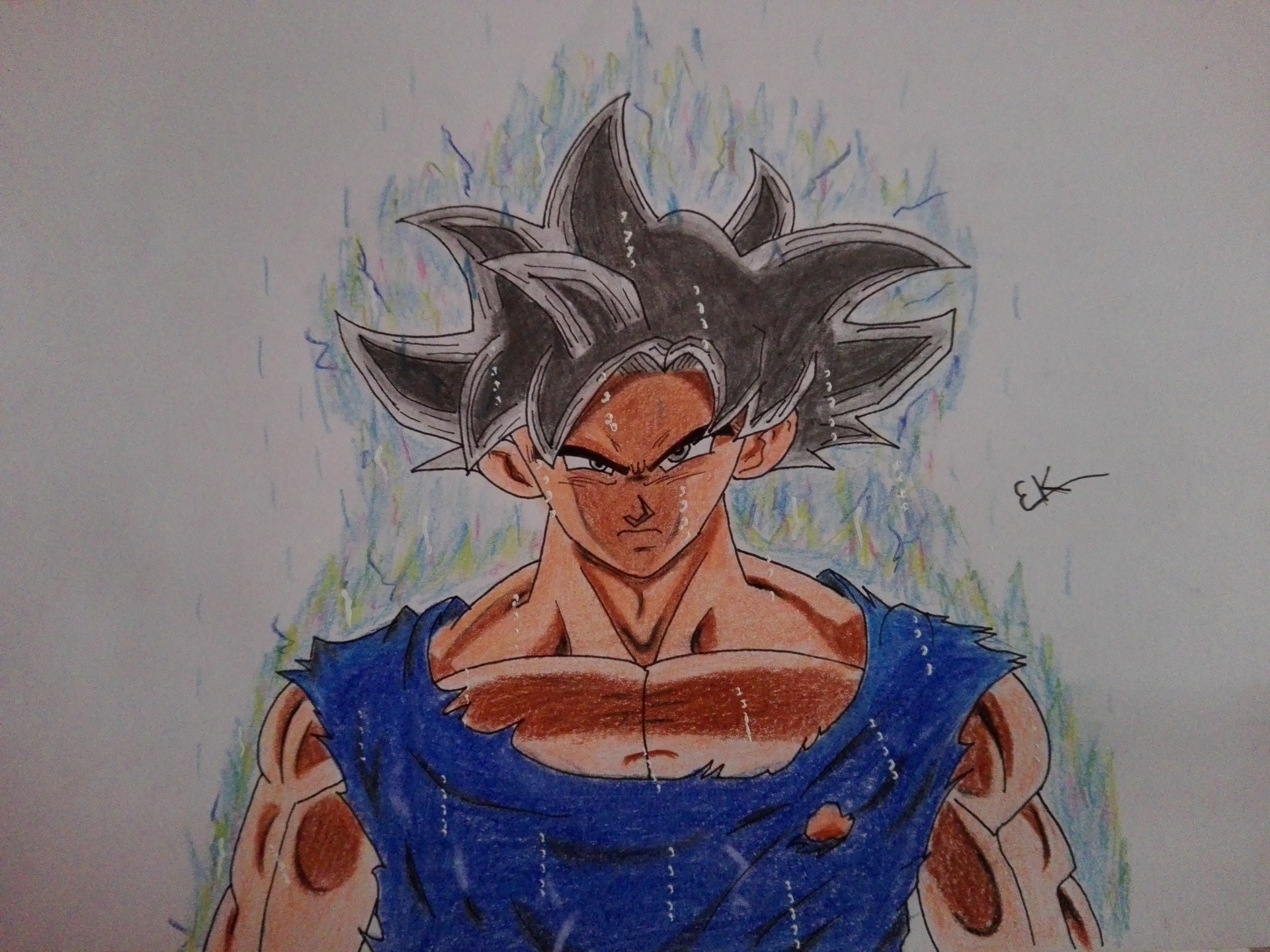 Goku Ultra Instinct Drawing / Perfect Ultra Instinct Goku Drawing ...