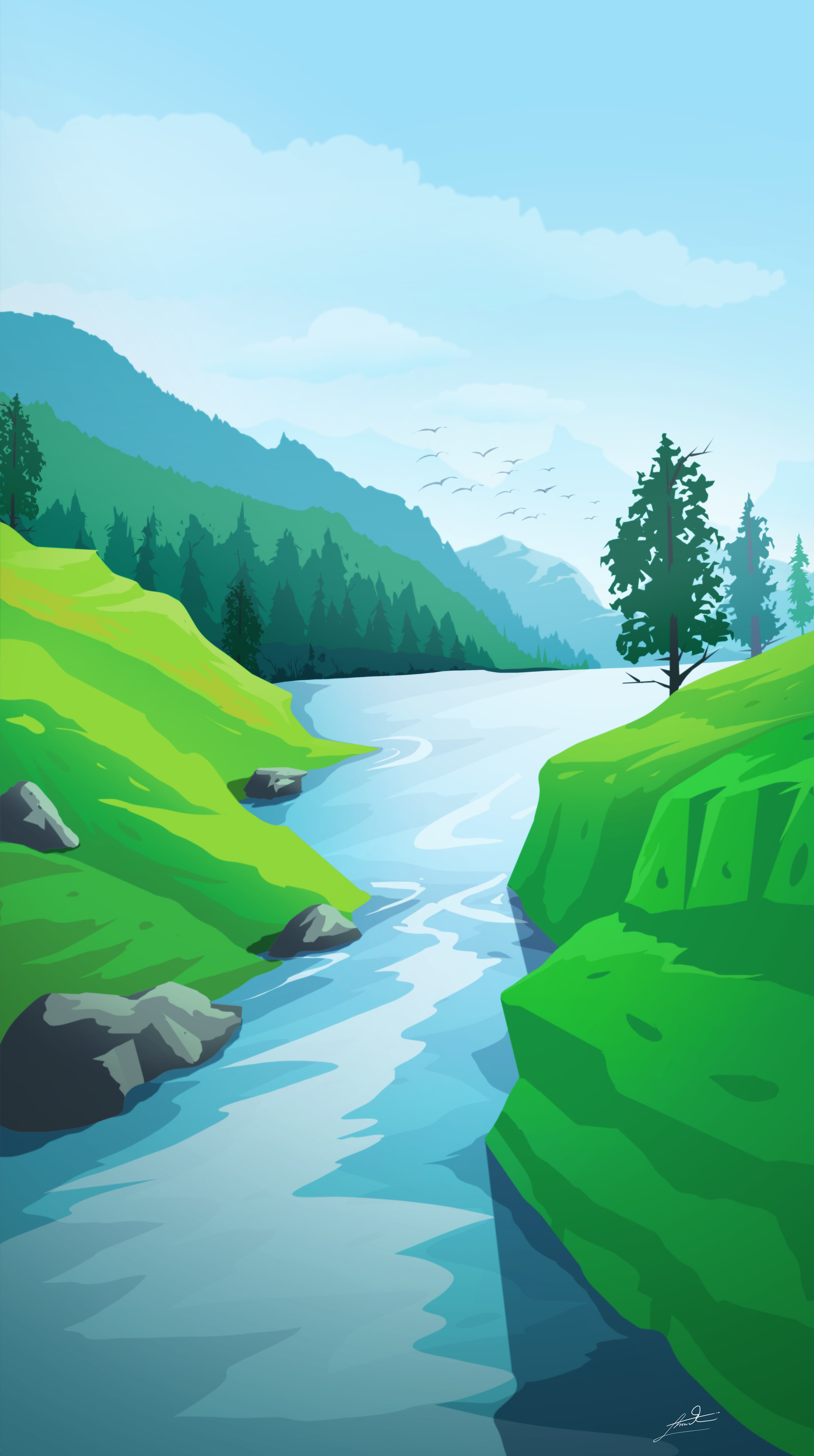 Artstation Time Lapse Digital Painting Landscape Concept Art