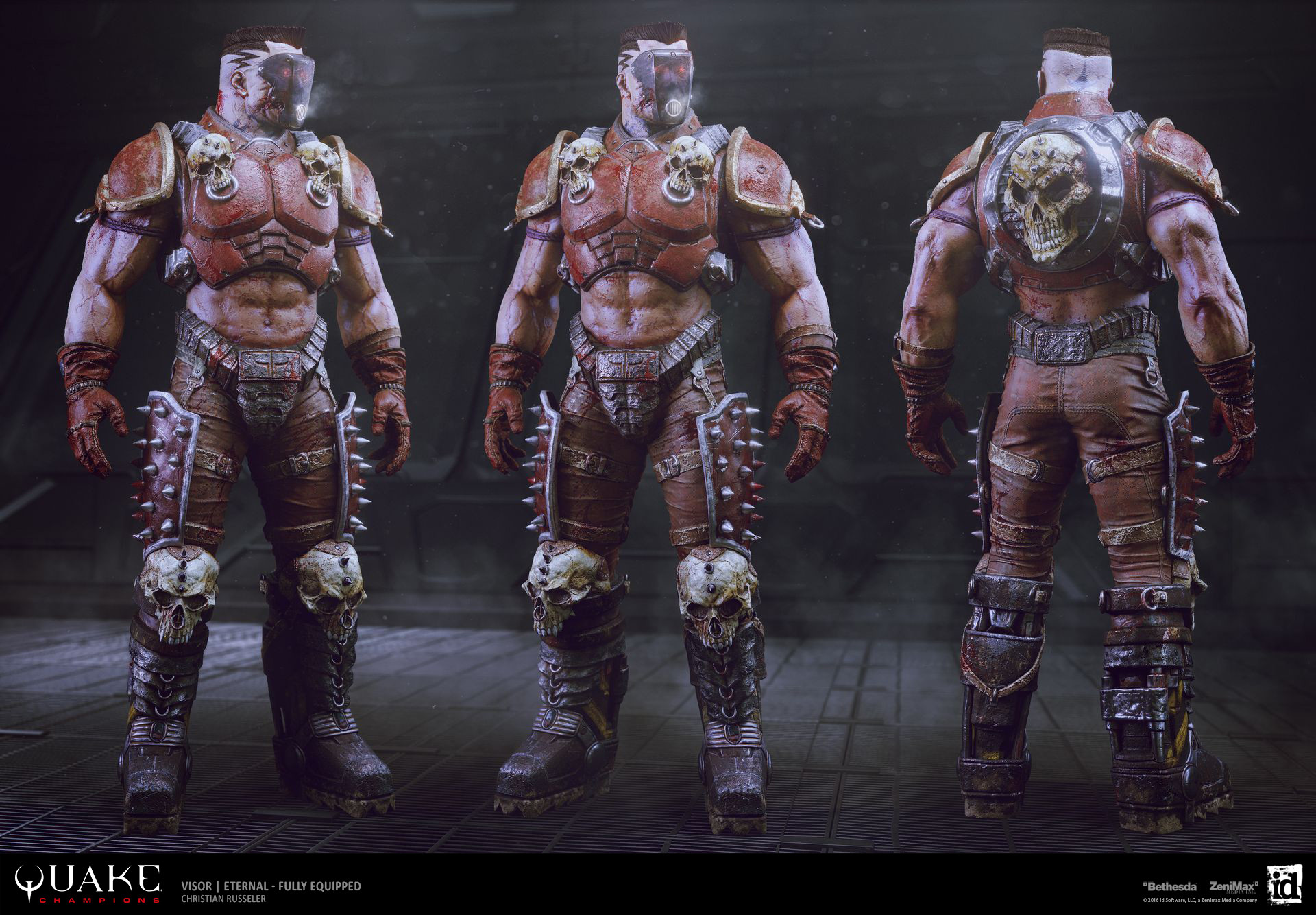 Artstation Visor Eternal Ingame Model Christian Russeler