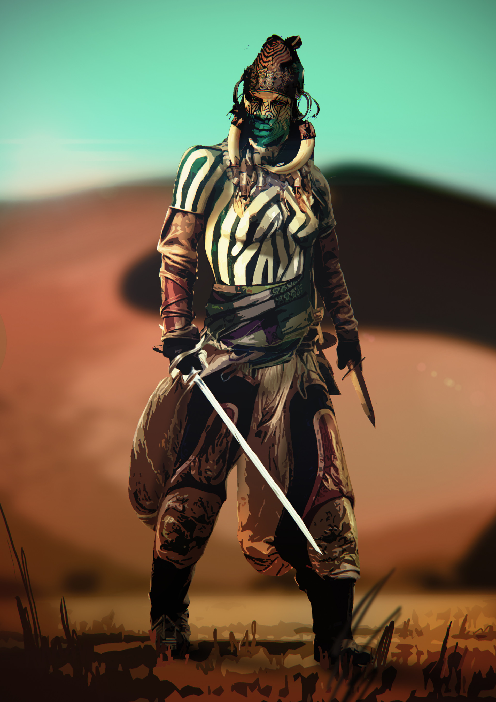 ArtStation Blue lady