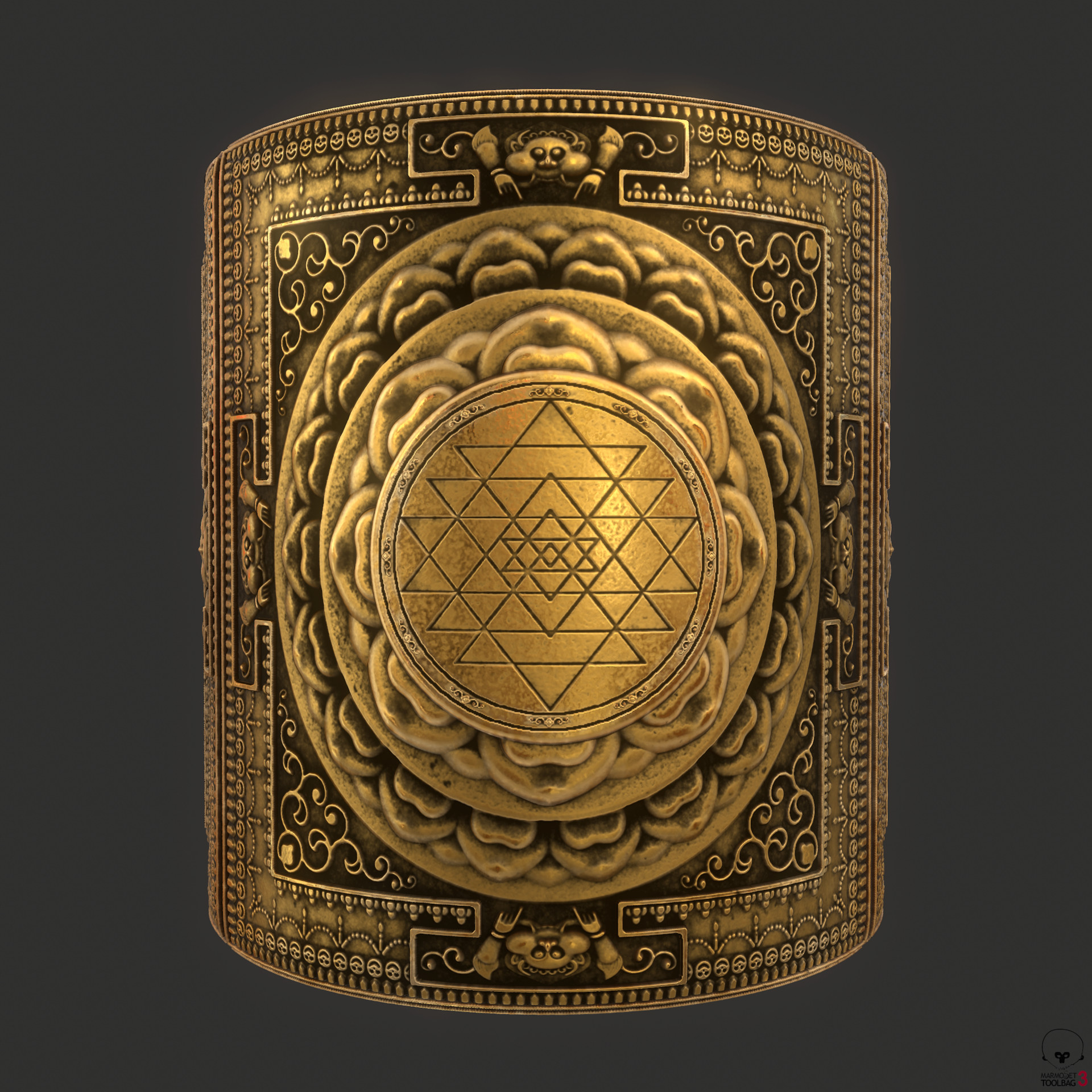 Artstation Substance Designer Sri Yantra Mandala Materials