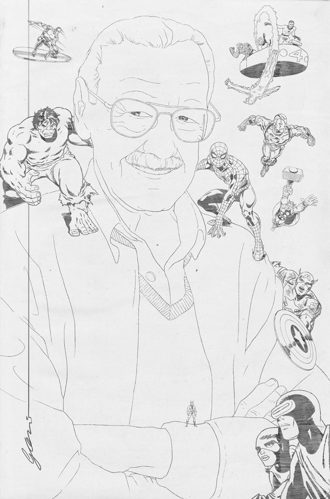 Stan Lee line art