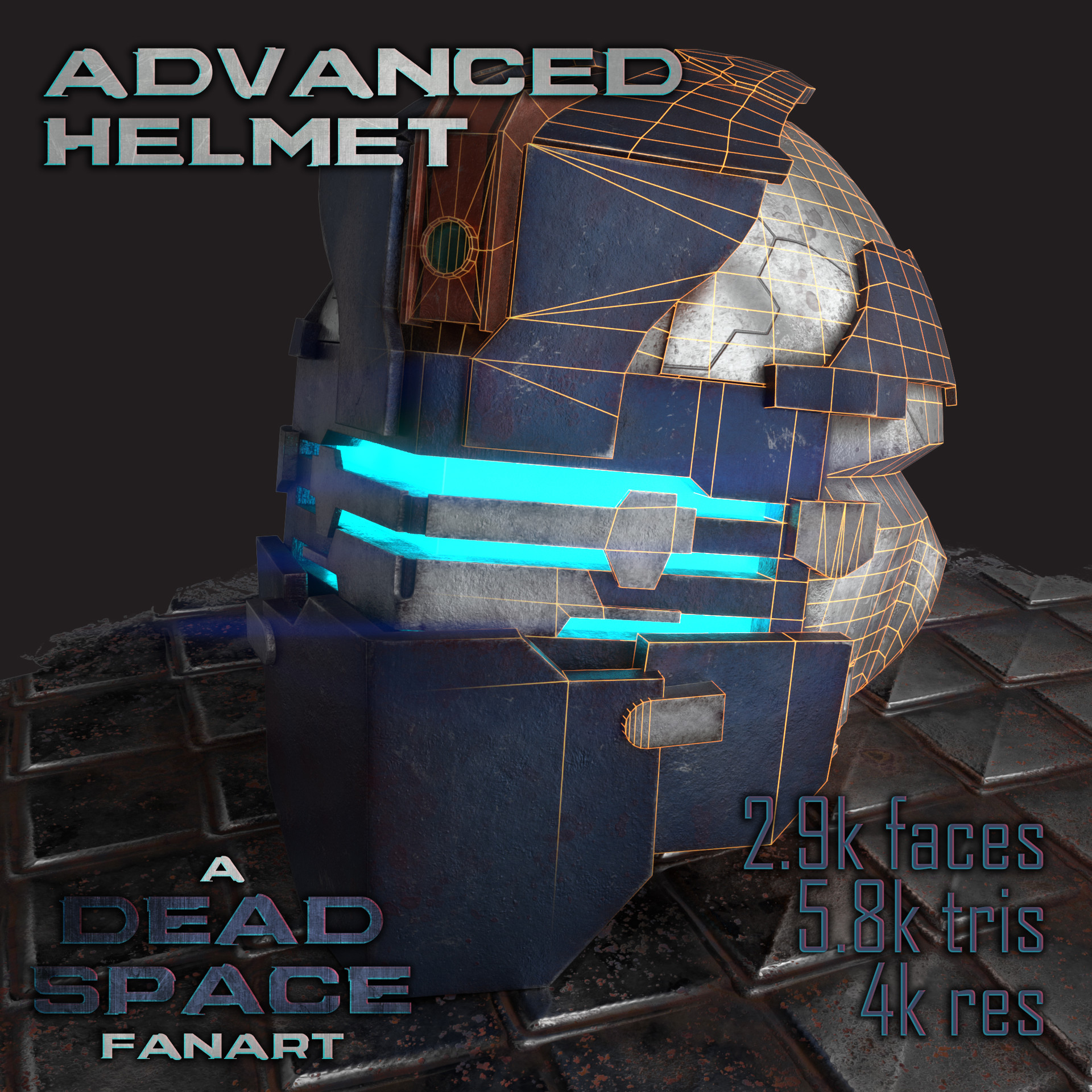 dead space 2 helmet unfolding concept