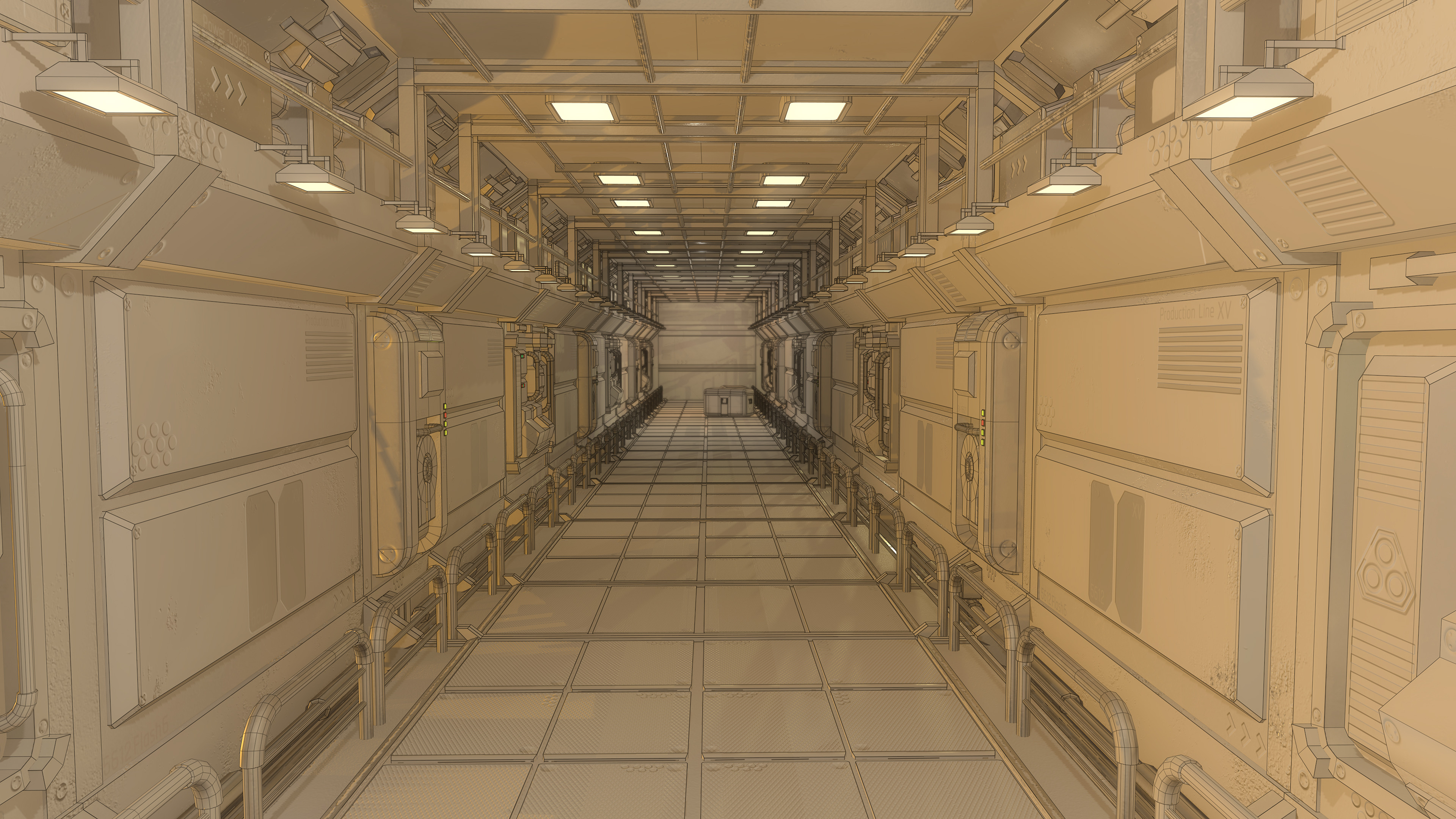 Render Hallway V02 "WF"