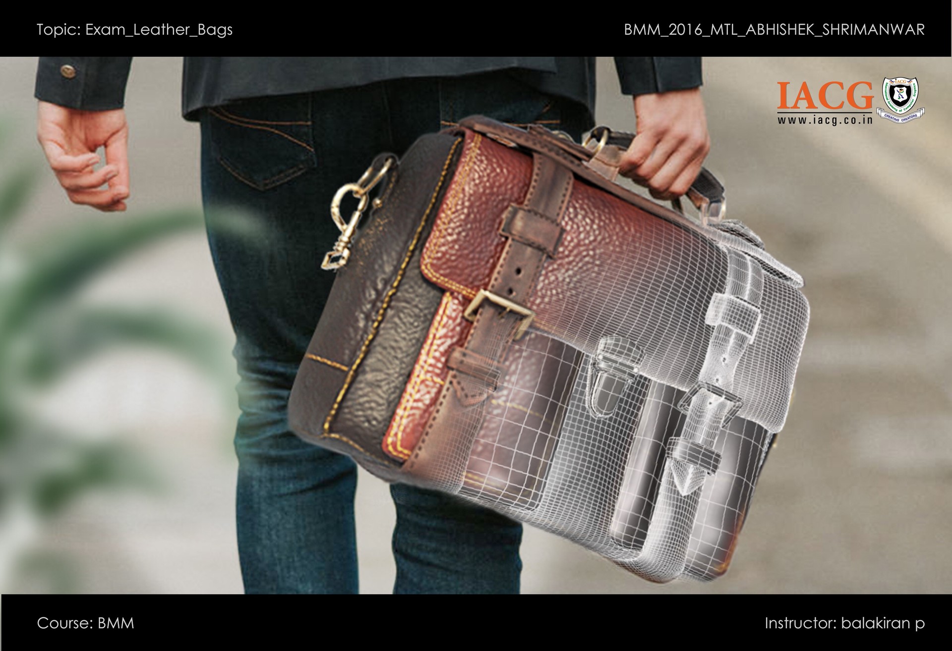 ArtStation - Leather Bag Model