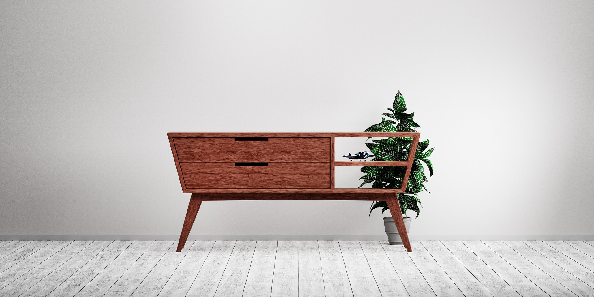 Artstation Modern Credenza Free Model Blender3d Misel Kanzel