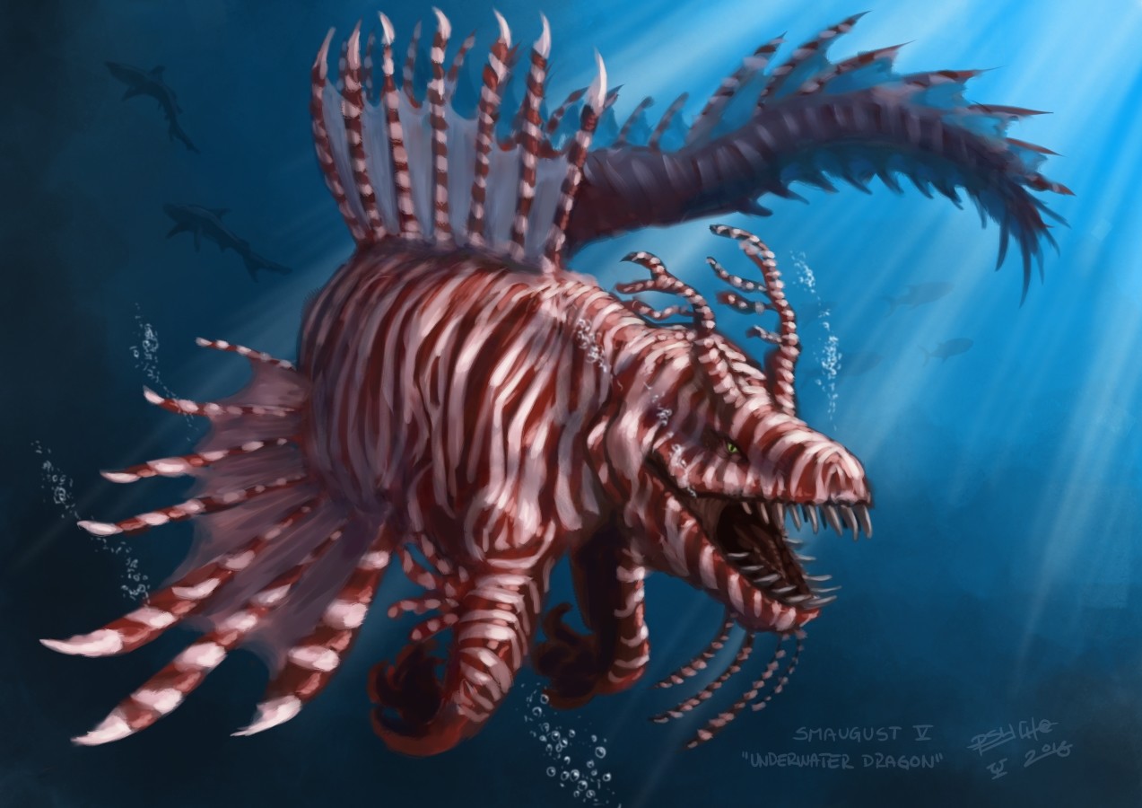 Smaugust 5 "Underwater Dragon"