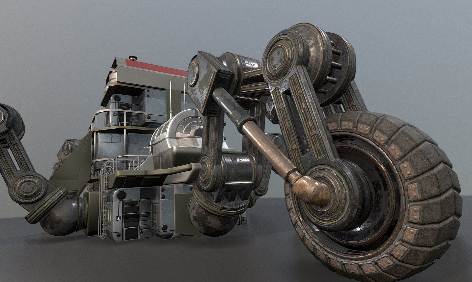 Wheel builder. 3d модель агрегата.