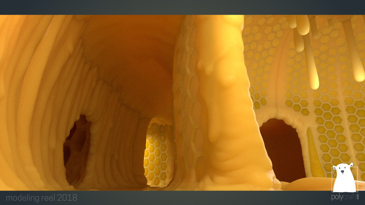 cartoon bee hive inside