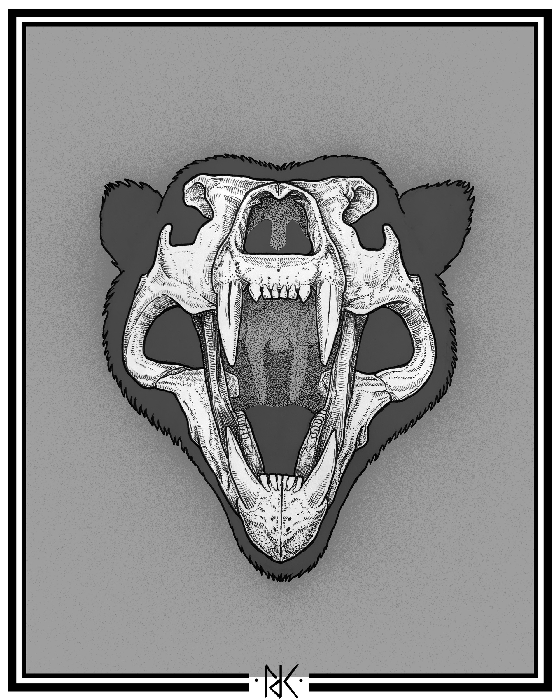 ArtStation - polar bear skull