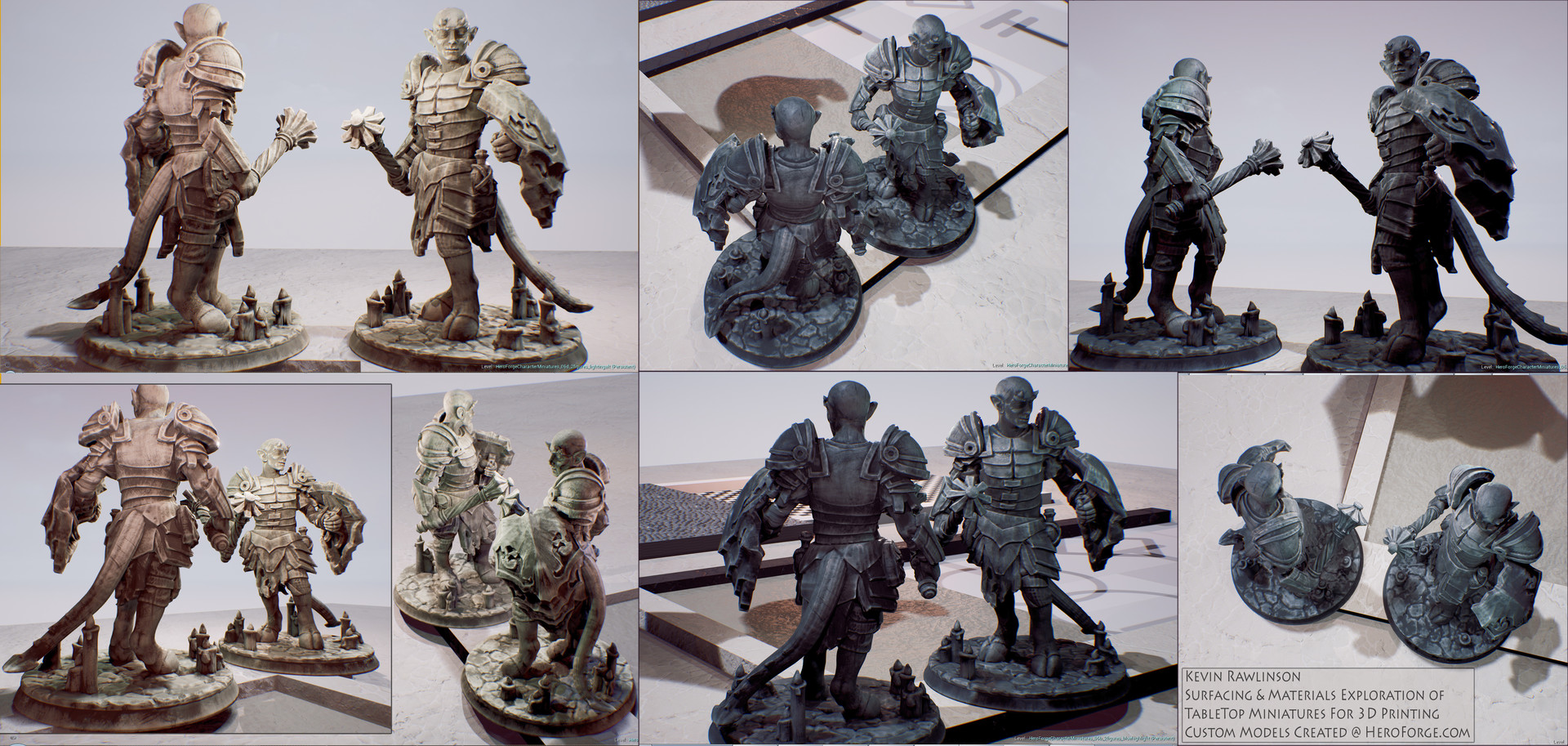 Artstation Materials Exploration For Tabletop Miniatures