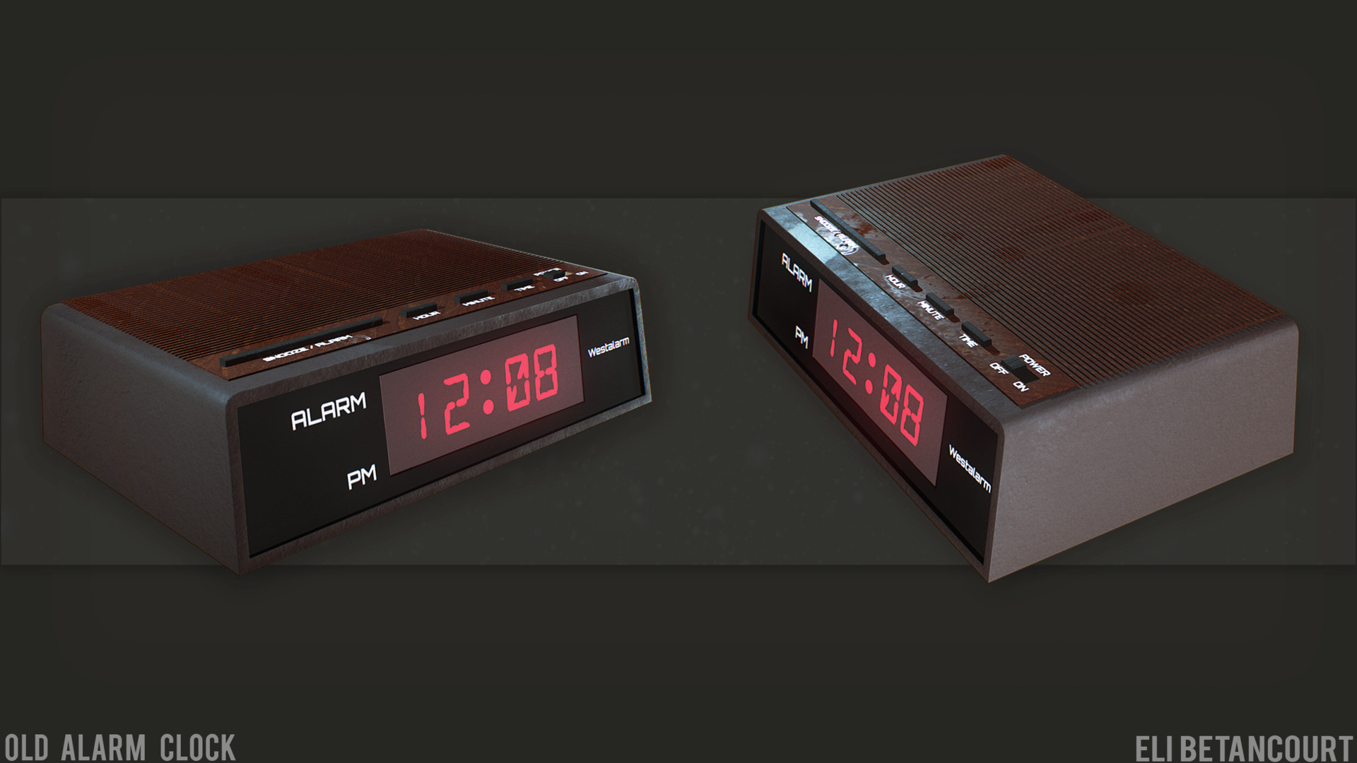 Artstation Old Alarm Clock Eli Betancourt