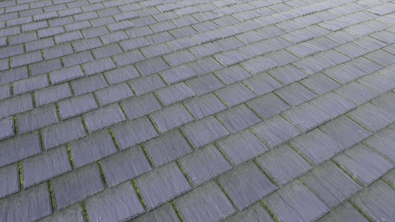 Mossy Concrete Roof Material