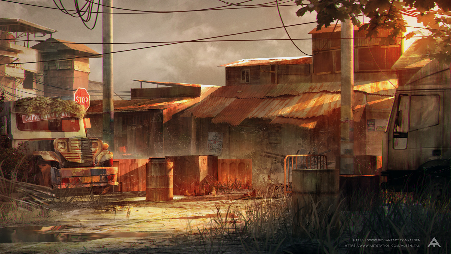 Abandoned Shanty Town - Concept Art