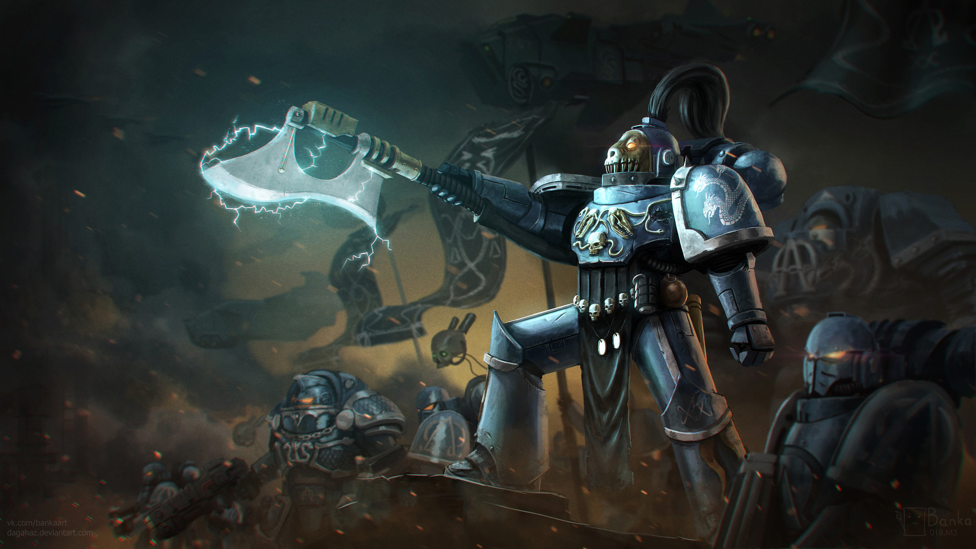 ArtStation - Warhammer 30k - Autilon Skorr, Andrei Greenchuk Legion commander wraith king visage elder titan dota art battle moba dota 2 necrophos dragonus omniknight skywrath mage venomancer.