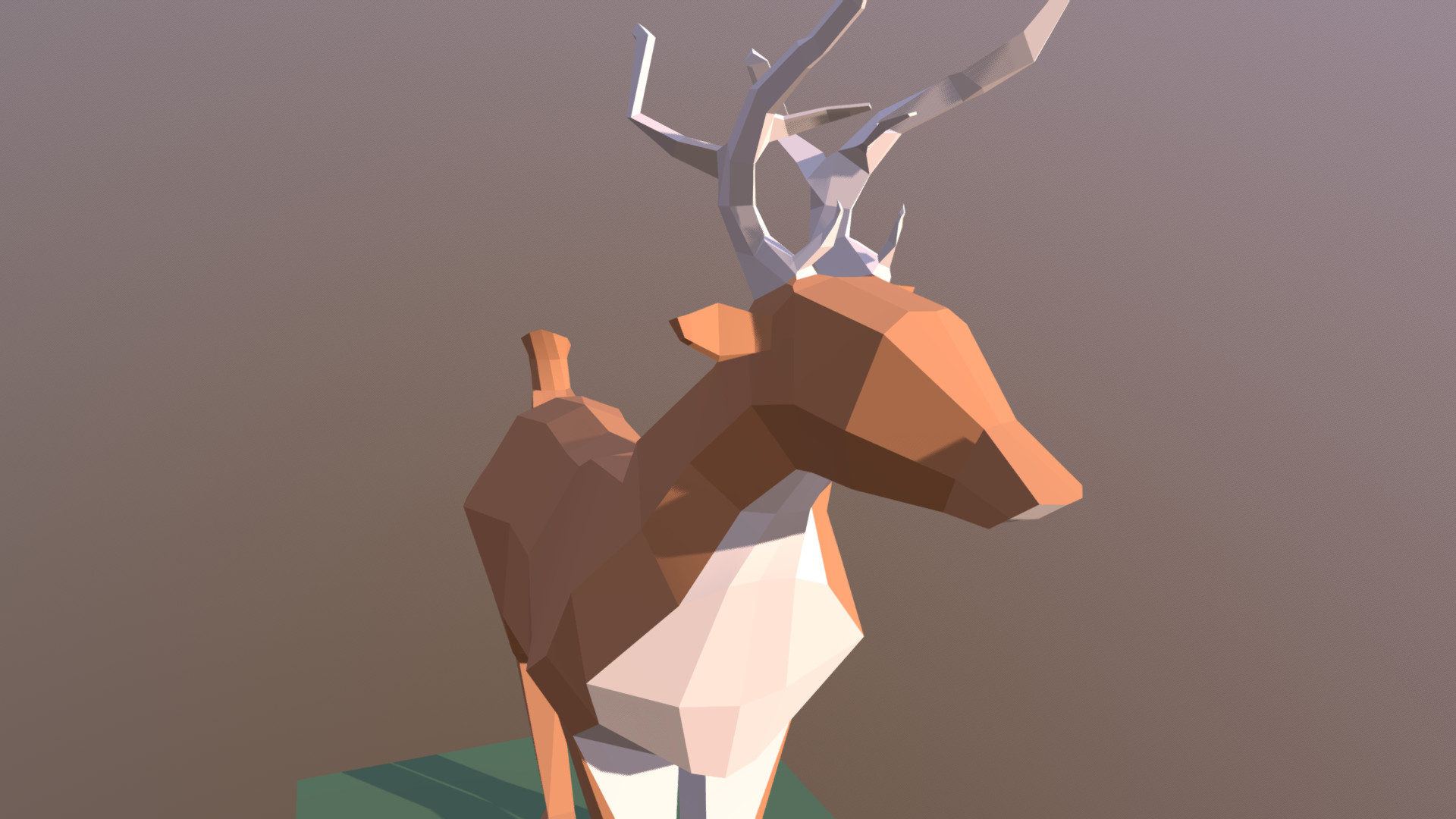 Artstation Low Poly Deer Anna Lesniewska