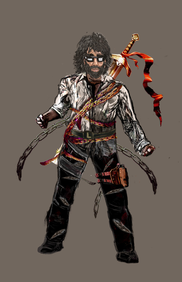 Artstation Warrior Bro Digital Art Steve Purimitla