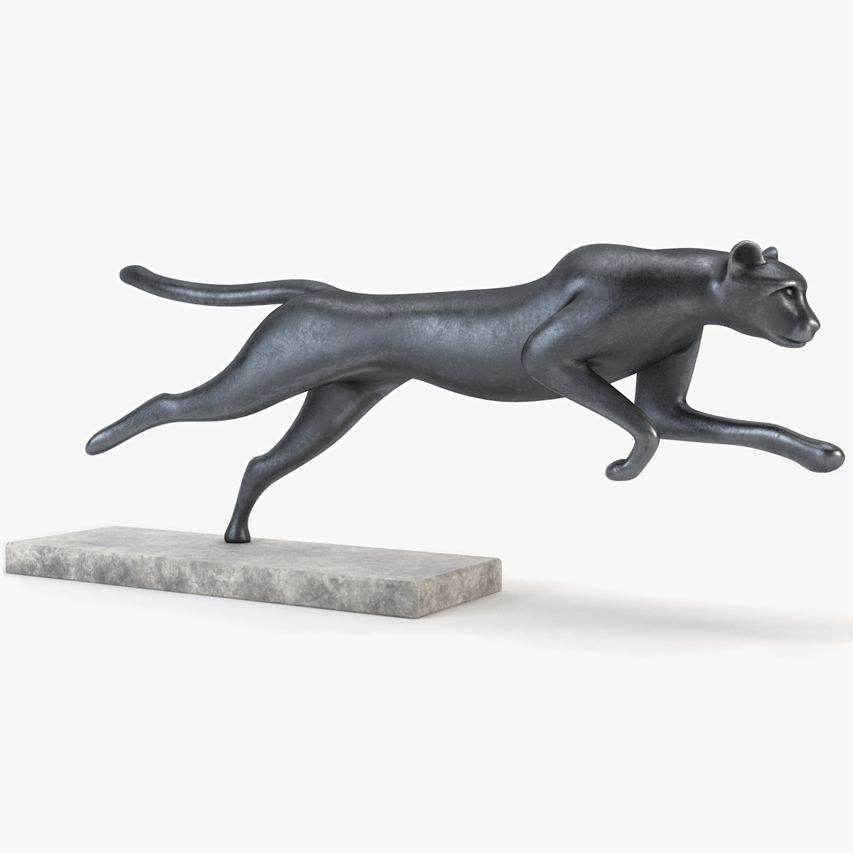 Artstation Running Cheetah Sculpture 3d Model Dimiter Enev