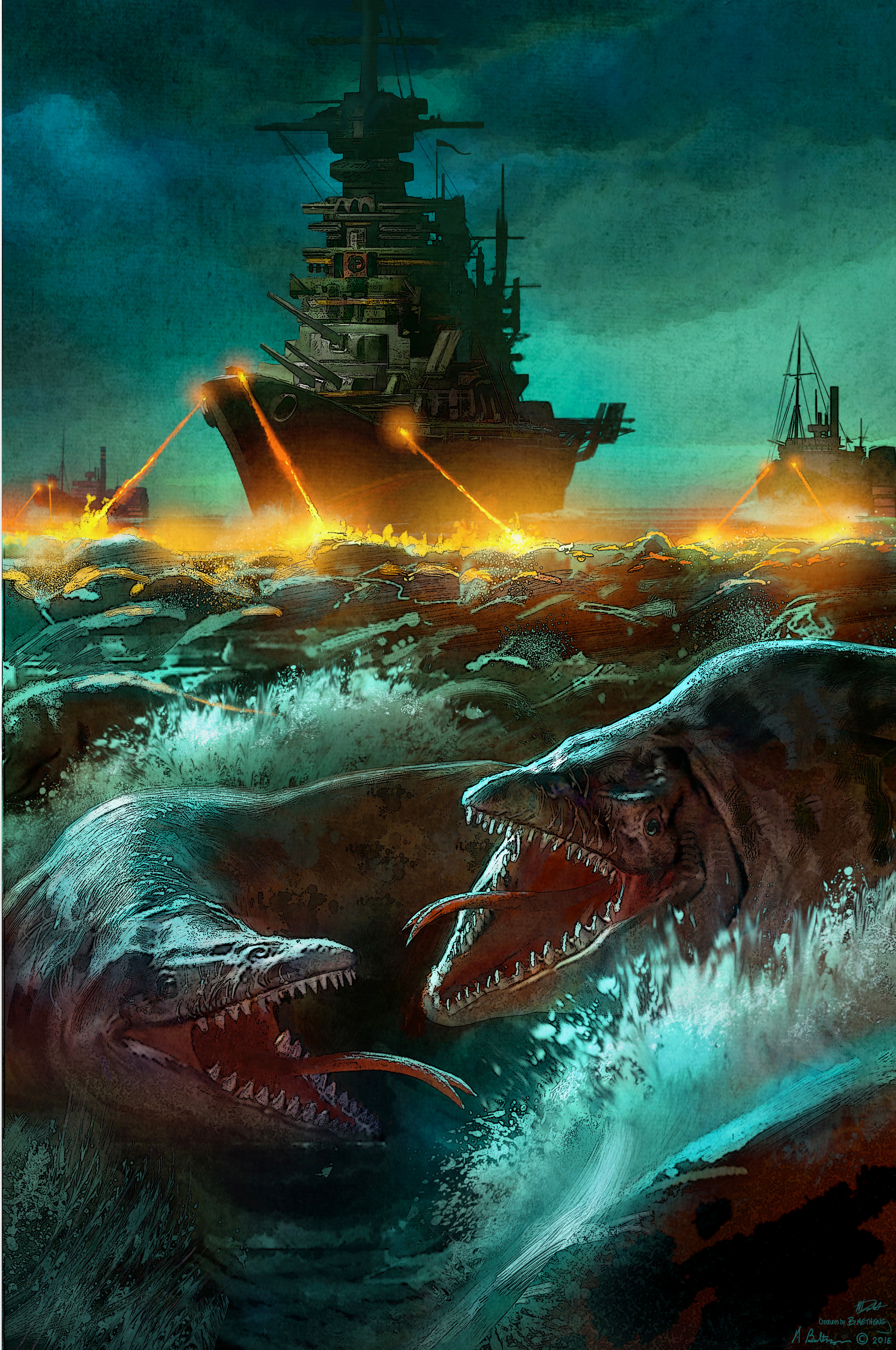 Mosasaur Attack.